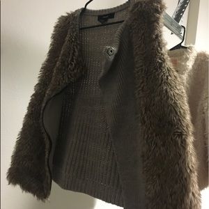 Faux fur coat